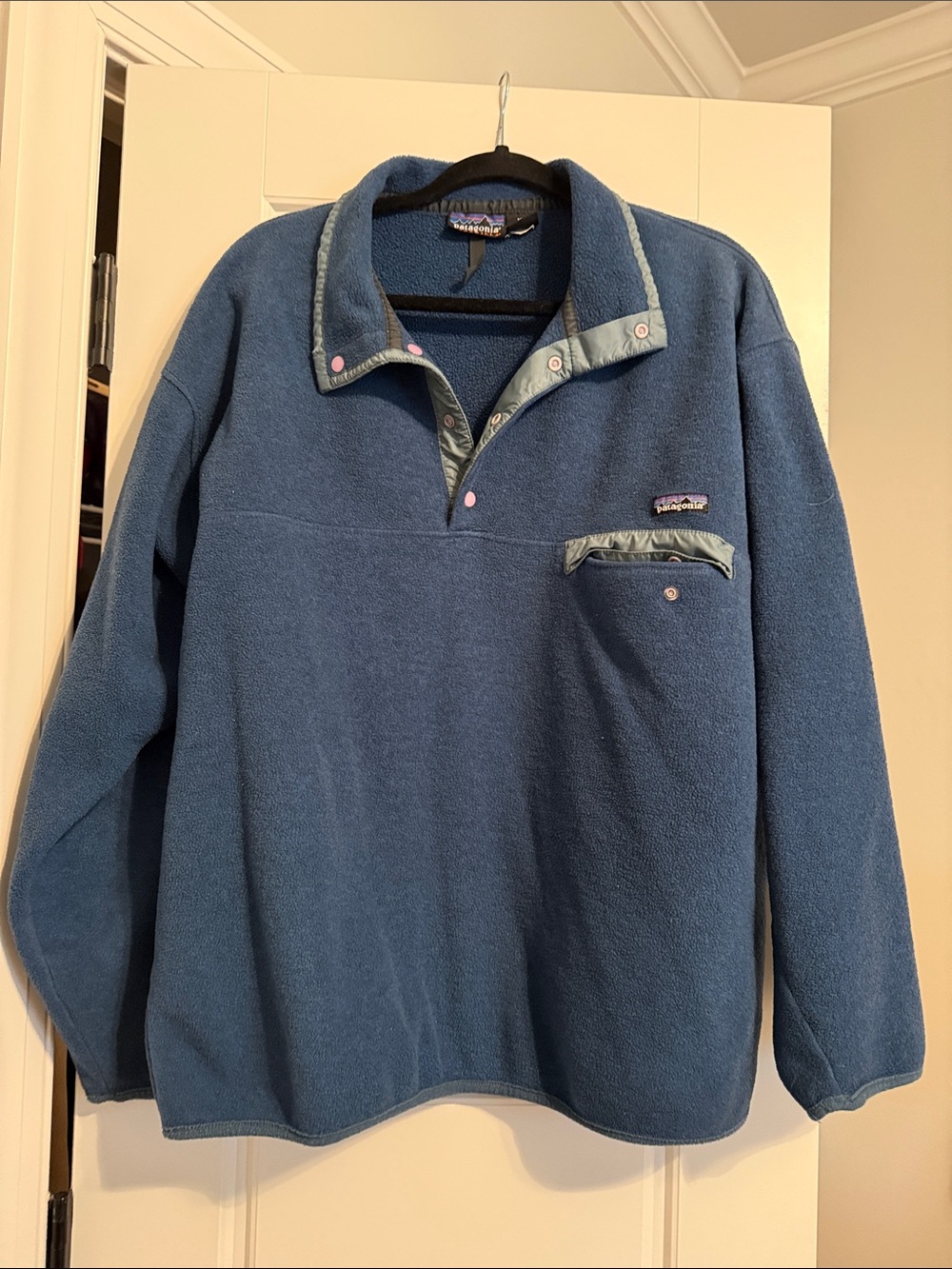 Vintage Patagonia Men’s Blue Crewneck Synchilla Pullover